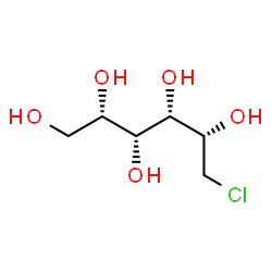 6-chloro-6-deoxyglucitol structure