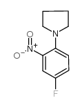 1-(4-氟-2-硝基苯基)吡咯啉结构式