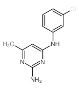 N-(3-chlorophenyl)-6-methyl-pyrimidine-2,4-diamine Structure