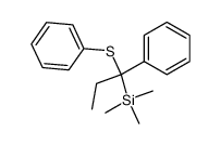 1-phenyl-1-phenylthio-1-trimethylsilylpropane结构式