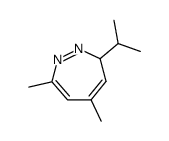 3H-1,2-Diazepine,5,7-dimethyl-3-(1-methylethyl)-(9CI) Structure