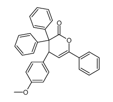 4-(p-Methoxyphenyl)-3,3,6-triphenyl-1-oxa-5-cyclohexen-2-on Structure