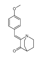 trans-2-(4-Methoxybenzylidene)-3-oxoquinuclidine结构式