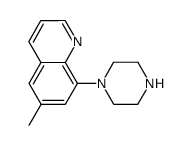 Quinoline, 6-methyl-8-(1-piperazinyl)- (9CI) structure
