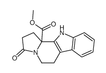 methyl 2,3,5,6,11,11b-hexahydro-3-oxo-1H-indolizino[8,7-b]indole-11b-carboxylate结构式