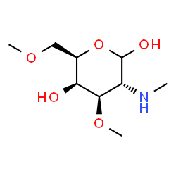 Galactopyranose, 2-deoxy-3,6-di-O-methyl-2-(methylamino)-, D- (8CI)结构式