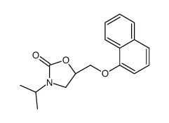 (5S)-5-(naphthalen-1-yloxymethyl)-3-propan-2-yl-1,3-oxazolidin-2-one结构式