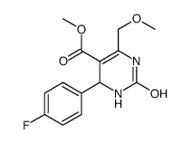 5-METHOXYCARBONYL-4-METHOXYMETHYL-1,2,3,6-TETRAHYDRO-2-OXO-6-(4-FLUOROPHENYL)PYRIMIDINE结构式