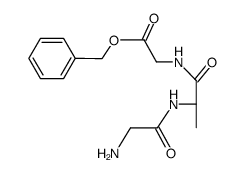 N-(N-glycyl-DL-alanyl)-glycine benzyl ester Structure