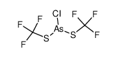 bis(trifluoromethylmercapto)arsenic chloride结构式
