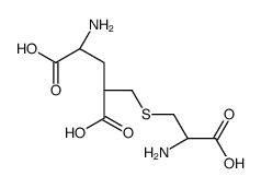 (2S)-2-amino-4-[(2-amino-2-carboxyethyl)sulfanylmethyl]pentanedioic acid结构式