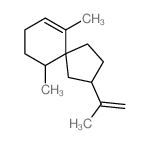 Spiro[4.5]dec-6-ene,6,10-dimethyl-2-(1- methylethenyl)-,(2R,5S,10R)-rel- Structure