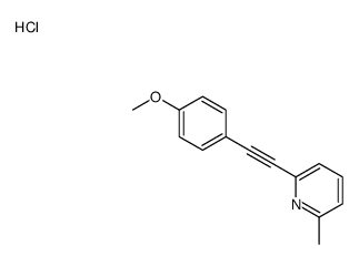 2-[2-(4-methoxyphenyl)ethynyl]-6-methylpyridine,hydrochloride Structure