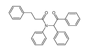 N-(2-oxo-1,2-diphenylethyl)-N,3-diphenylpropanamide结构式