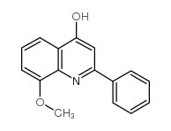 4-HYDROXY-8-METHOXY-2-PHENYLQUINOLINE structure