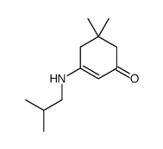 5,5-dimethyl-3-(2-methylpropylamino)cyclohex-2-en-1-one结构式