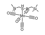 [bis(trimethylsilylmethyl) disulfide-S]pentacarbonylmolybdenum(0)结构式