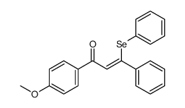 1-(4-methoxyphenyl)-3-phenyl-3-phenylselanylprop-2-en-1-one结构式