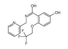 5-hydroxy-N-(pyridin-2-ylmethyl)-2-(2,2,2-trifluoroethoxy)benzamide Structure