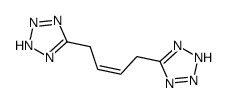 5,5'-(but-2-ene-1,4-diyl)bis-1H-tetrazole structure