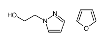2-[3-(2-FURYL)-1H-PYRAZOL-1-YL]-1-ETHANOL结构式