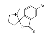 6-bromo-1'-methylspiro[2-benzofuran-3,2'-pyrrolidine]-1-thione Structure