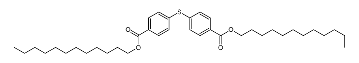 dodecyl 4-(4-dodecoxycarbonylphenyl)sulfanylbenzoate Structure