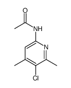 N-(5-Chloro-4,6-dimethylpyridin-2-yl)acetamide structure
