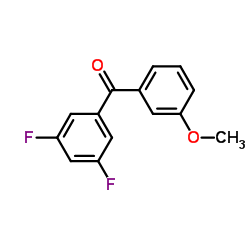 3,5-DIFLUORO-3'-METHOXYBENZOPHENONE Structure