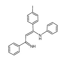 3-anilino-1-phenyl-3-p-tolylprop-2-enimine结构式