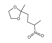 2-methyl-2-(3-nitrobutyl)-1,3-dioxolane Structure