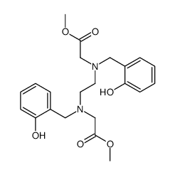 methyl 2-[(2-hydroxyphenyl)methyl-[2-[(2-hydroxyphenyl)methyl-(2-methoxy-2-oxoethyl)amino]ethyl]amino]acetate Structure