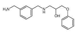1-[[[3-(aminomethyl)phenyl]methyl]amino]-3-phenoxypropan-2-ol结构式