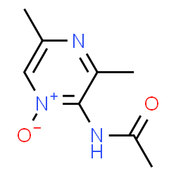 Pyrazine,2-acetamido-3,5-dimethyl-,1-oxide (5CI)结构式