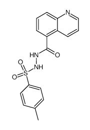 N-(quinoline-5-carbonyl)-N'-(toluene-4-sulfonyl)-hydrazine Structure