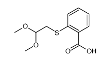 2-(2,2-dimethoxy-ethylsulfanyl)-benzoic acid结构式