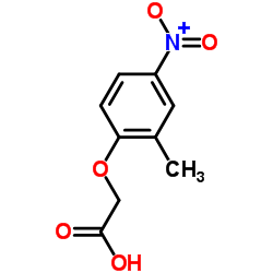 (2-Methyl-4-nitrophenoxy)acetic acid Structure