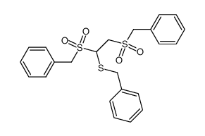 1-benzylsulfanyl-1,2-bis-phenylmethanesulfonyl-ethane Structure