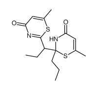 6-Methyl-2-[1-(6-methyl-4-oxo-2-propyl-3,4-dihydro-2H-[1,3]thiazin-2-yl)-propyl]-[1,3]thiazin-4-one Structure