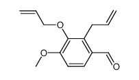 2-allyl-3-allyloxy-4-methoxy-benzaldehyde结构式