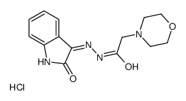 2-morpholin-4-yl-N'-(2-oxoindol-3-yl)acetohydrazide,hydrochloride Structure