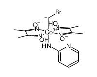 trans-bis(dimethylglyoximato)(CH2Br)(2-aminopyridine)cobalt(III)结构式