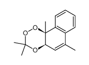 3,3,6,10b-tetramethyl-4a,10b-dihydronaphtho(2,1-e)(1,2,4)trioxane Structure