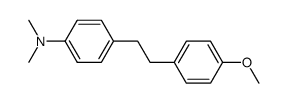 1-(p-Dimethylaminophenyl)-2-(p-methoxyphenyl)ethan Structure