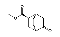 methyl 5-oxo-endo-bicyclo(2.2.2)octane-2-carboxylate结构式