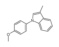 1-(4-methoxyphenyl)-3-methylindole结构式