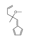 5-(2-methoxy-2-methylpent-4-enylidene)cyclopenta-1,3-diene结构式