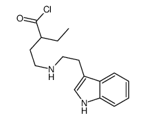 2-ethyl-4-[2-(1H-indol-3-yl)ethylamino]butanoyl chloride Structure