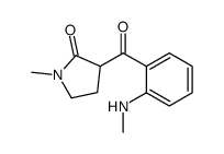 1-methyl-3-[2-(methylamino)benzoyl]pyrrolidin-2-one Structure