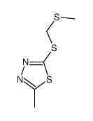 2-methyl-5-(methylsulfanylmethylsulfanyl)-1,3,4-thiadiazole结构式